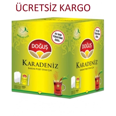 Doğuş Karadeniz Bardak Poşet Çay 1000 Adet X 2 Gr