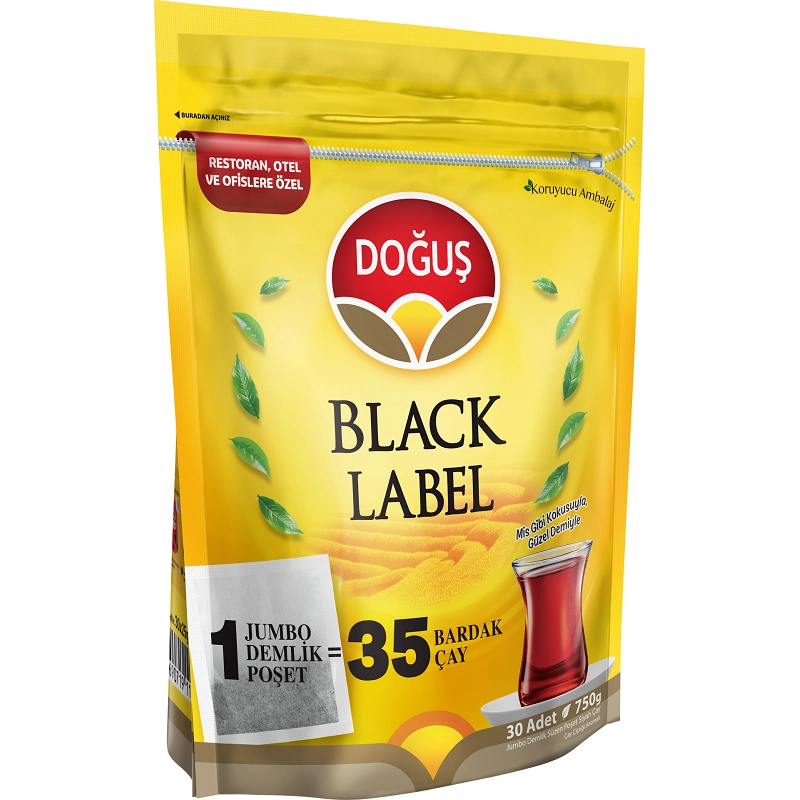 Doğuş Black Label Jumbo Demlik Poşet Çay 30x25gr