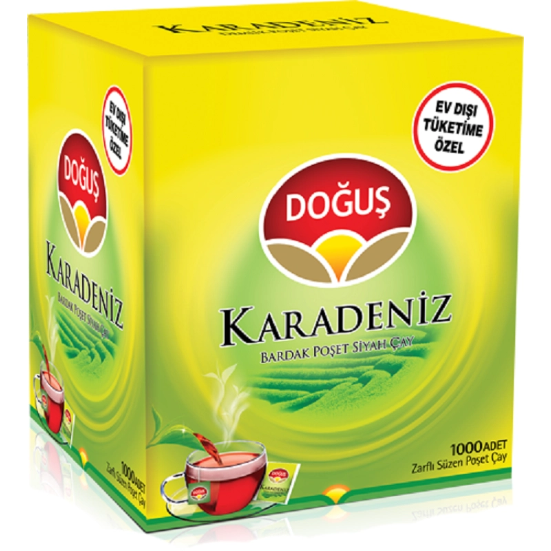 Doğuş Karadeniz Bardak Poşet Çay 1000 Adet X 2 Gr