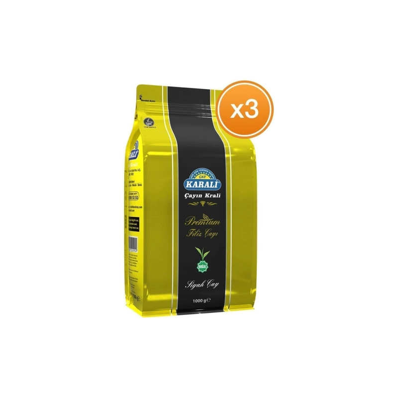 Karali Çay Premium Filiz Çay 1000 gr X 3 Paket