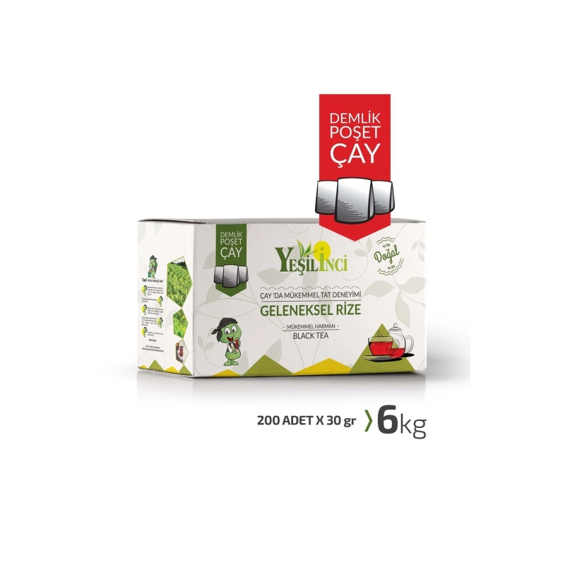 Yeşil Inci Demlik Poşet 6 Kg 30 Gr X 200 Adet