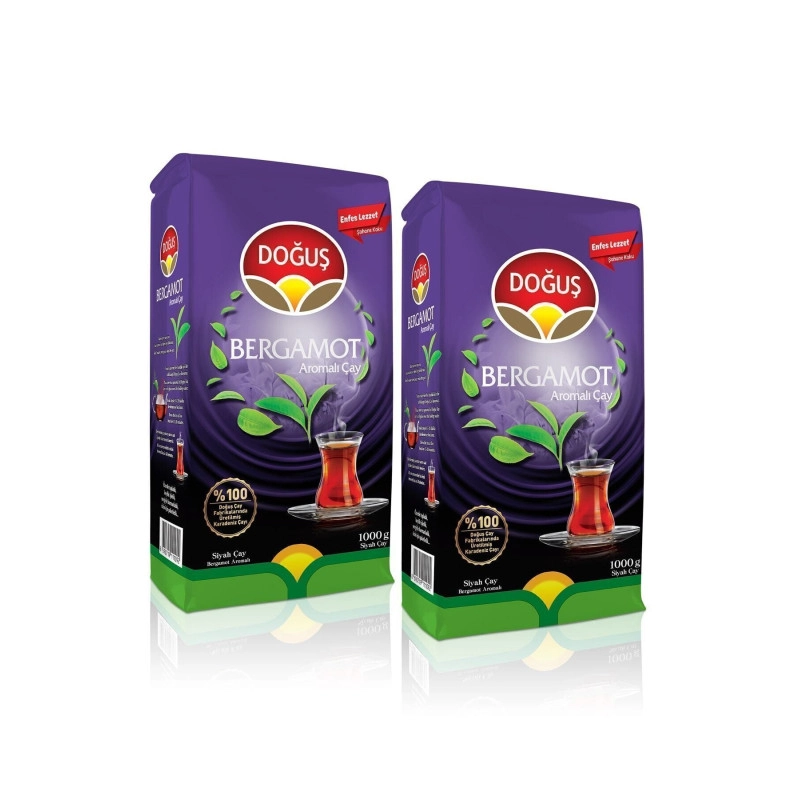 Doğuş Bergamot Aramolı Siyah Çay 1000 gram 2 Adet