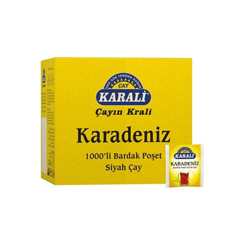 Karali Karadeniz Bardak Poşet Çay 1000 Adet X 2 Gr RizeCaySepeti